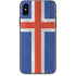 Iceland Flag Distressed iPhone X Skin